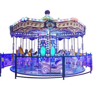 Lavender Carousel Horse CS16Z30