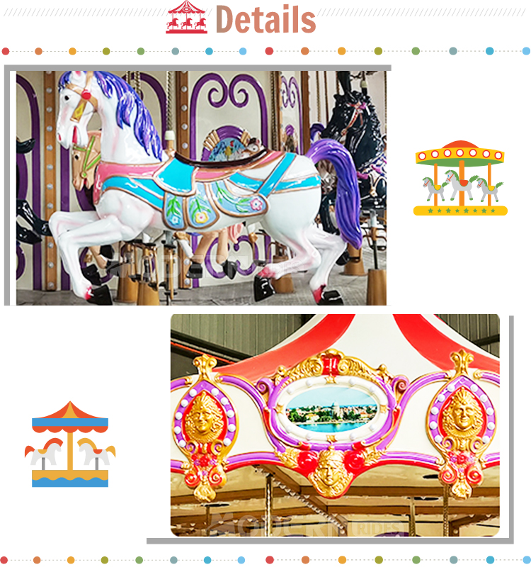 36 Seats Luxurious Carousel Horse CS36A03